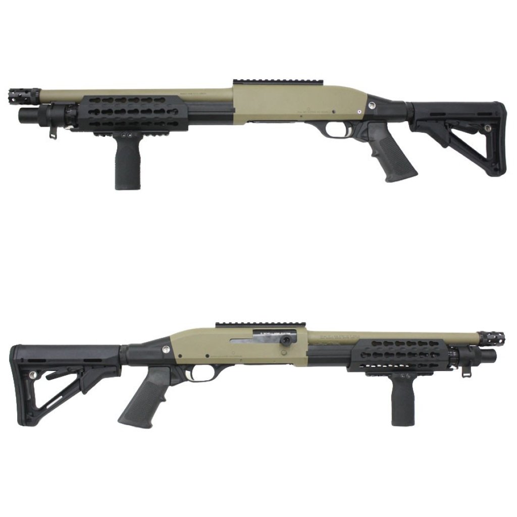 CYMA Benelli M3 KEYMOD M-STOCK Full Metal Shotgun TAN - Gun Mall Hong Kong